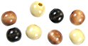 Wood Beads - Round Wood Beads - Colored Wooden Beads