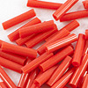 Red Bugle Beads - Red Op - Tube Beads - Cylinder Beads