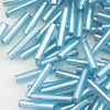 Glass Bugle Beads - Lt Blue - Tube Beads - Cylinder Beads
