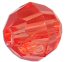 Faceted Beads - Tangerine - Acrylic Faceted Beads - Plastic Faceted Beads - 4mm Faceted Beads