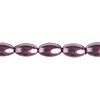 Glass Pearl Ovals - Glass Pearl Beads - Rice Pearl Beads - Dusty Orchid - Glass Oval Beads - Glass Rice Pearl Beads