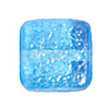 Glass Bead Squares - Sugar Aqua Blue - Square Beads - Square Glass Beads