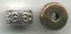 Metal Beads - Floral Drum Beads