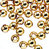 Loose Pearl Beads - Gold Plated Beads - Round Pearl Beads