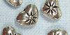 Metal Puffed Heart Beads