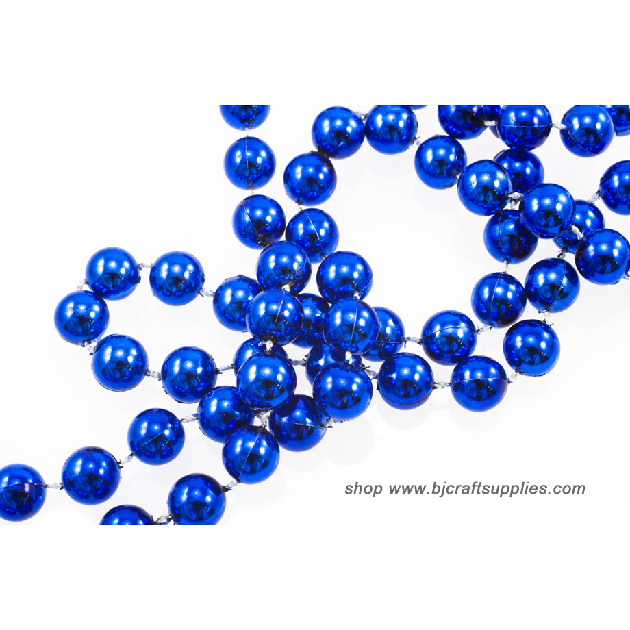 navy blue mardi gras beads