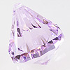 Large Faceted Teardrop Beads - LT AMETHYST - Faceted Teardrop Beads -