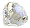 Faceted Acrylic Drop Beads - Crystal - Faceted Teardrop Beads - 