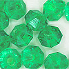 Faceted Rondelle Beads - Faceted Spacer Beads - Xmas Green - Rondelle Spacer Beads