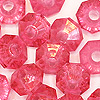 Faceted Rondelle Beads - Faceted Spacer Beads - Mauve - Rondelle Spacer Beads