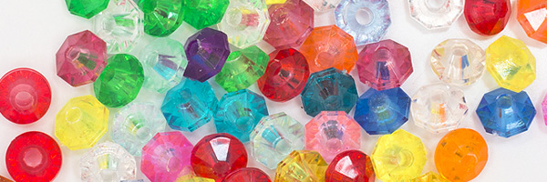 Faceted Rondelle Beads - Spacer Beads