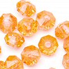 Faceted Spacer Beads - TANGERINE -  - Spacer Beads