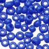 Glass E Beads - Royal Blue Op - 