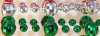 Mardi Gras Beads Faceted Necklaces - GOLD - Mardi Gras Necklaces - Throw Beads - Mardi Gras Beads