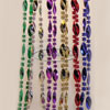 Mardi Gras Swirl Bead Throw Necklaces - GOLD - Mardi Gras Necklaces - Throw Beads - Mardi Gras Beads