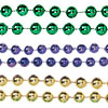 Mardi Gras Throw Beads - Party Beads - Gold / Purple / Green - Mardi Gras Necklace - Specialty Mardi Gras Beads - Parade Beads