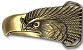 Antique Gold Eagle Head Belt Buckles