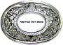 Polished Silver Belt Buckles with Coin or Stone Insert Bezel