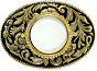 Gold and Black Oval Belt Buckles With Screw Type Setting