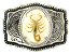 Silver Rectangle Belt Buckles with Scorpion Insert