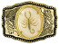 Gold Rectangle with Scorpion Insert Belt Buckles