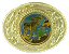 Oval Belt Buckle - Gold - 