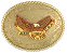 Belt Buckles - Bronze Colored Belt Buckles with Eagle, USA Banner, and Harley Davidson Emblem