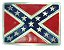 Enameled Confederate Flag Belt Buckle