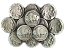 Pewter Belt Buckles - Stamped Bufallo Nickel Pewter Colored Western Belt Buckle