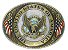 Oval Patriotic USA Belt Buckle