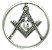 Silver Masonic Belt Buckle Insert