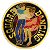 Colorful Square Dancers Gold Belt Buckle Insert
