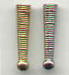 Ribbed Bolo Tips - Goldtone - - Bolo Tips