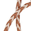Bolo Tie Cord - Braided Bolo Cords - Beige / Tan - Bolo Tie Cord - Leather Cord - Braided Leather Cord - Bolo Tie Supplies