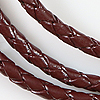 Leather Bolo Cord - Round Braided Leather Cord - Burgundy - Bolo Leather - Leather Bolo Tie Cord - Leather Bolo Cord - 