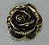 Bolo Tie Slides - Gold Rose