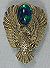 Bolo Tie Slides - Eagle Carrying Aqua Stone