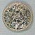 Bolo Tie Slides and Supplies - Round Silver Filigree