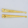 Embossed Tapered Bolo Tips - GOLDTONE - Bolo Tips -