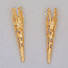 Brass Filigree Bolo Tips - GOLDTONE - bolo supplies -