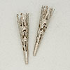Brass Filigree Bolo Tips - SILVERTONE - bolo tips -