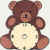 Teddy Bear Clock Face -  - Novelty Clock Faces - Novelty Clock Faces