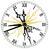Clock Hands Set - Clock Arms - Assorted - Replacement Clock Hands - Black Clock Hands - Gold Clock Arms - 