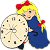 Little Girl Clock Face -  - Novelty Clock Faces - Novelty Clock Faces