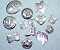 Assorted Silver Shapes Western Conchos