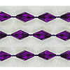 Flair Bead String by the yard - Dark Amethyst - Bead Trim - Flair String -