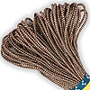 Darice Metallic Cord - Chocolate Brown / Silver - Plastic Canvas Cord - Craft Cord - Jewelry Cord -