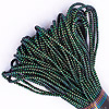 Darice Bright Pearls Lustre Cord - Iridescent Green / Black - Pearl Cord - Plastic Canvas Cord -