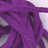 Suede Cord - Suede Lace - Suede String - Purple - Bolo Tie Cord - Flat Leather Cord - Suede Necklace Cord