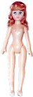 Doll Body with Long Hair - Brown Hair - - Craft Dolls